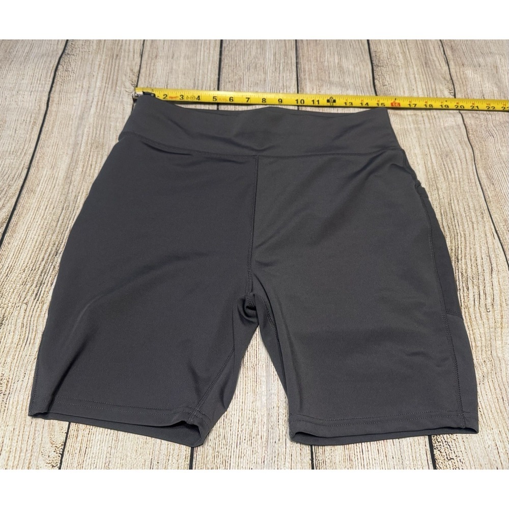Popfit POP Fit Gray Legging Style Shorts w/Pockets 7" Inseam Sz 2XL Tb32